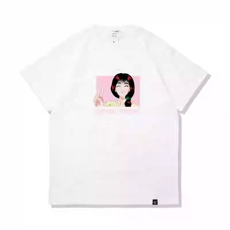 Slam Dunk Haruko Akagi T-shirt van puur katoen