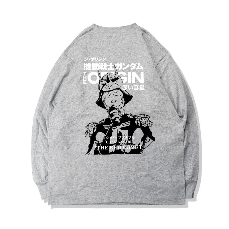 Pure Cotton mobildress Gundam "The Red Comet" Langermet T-skjorte