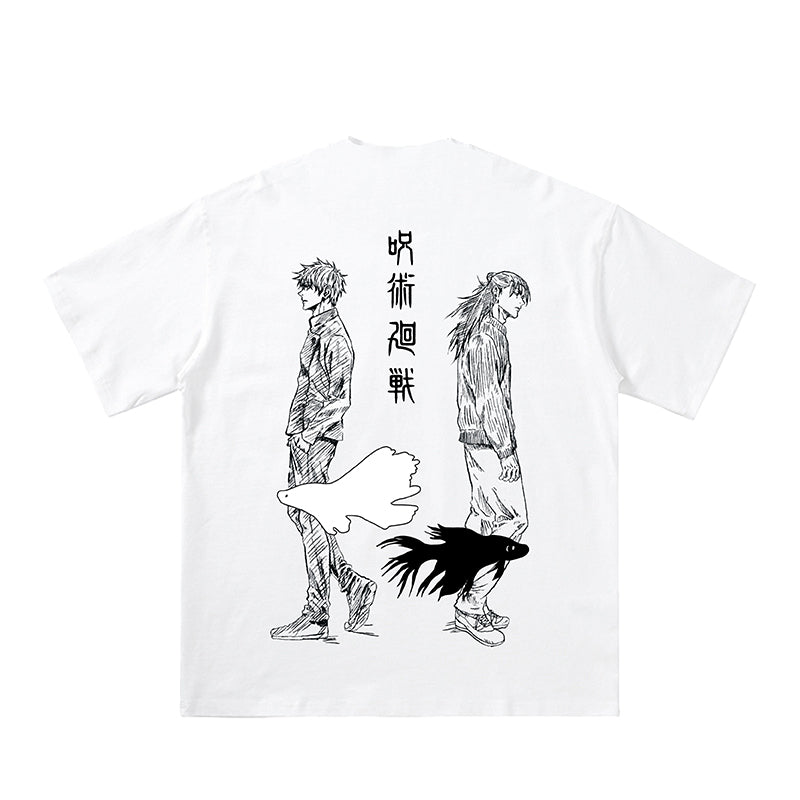 Cooles Jujutsu Kaisen-T-Shirt aus reiner Baumwolle