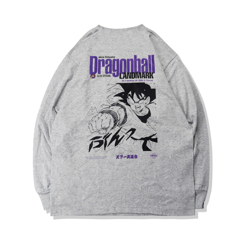 Pure Cotton Dragon Ball Goku Landmark långärmad T-shirt