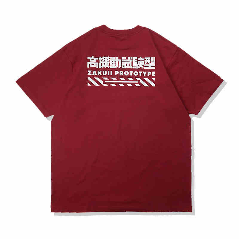 T-shirt en pur coton avec prototype de l'anime Mobile Suit Gundam Zaku II
