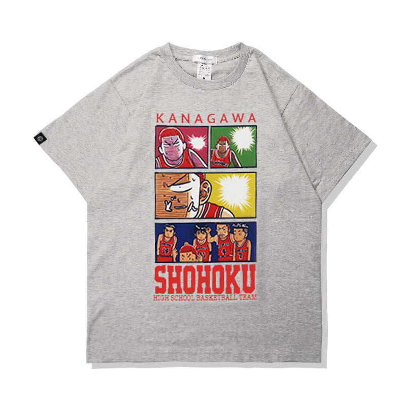 Camiseta retrô Slam Dunk de algodão puro