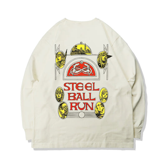 Pure Cotton Jojo's Bizzare Adventure Steel Ball Run pitkähihainen T-paita