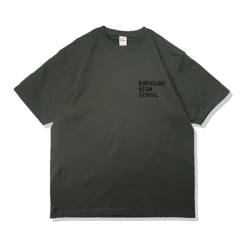 Haikyuu Karasuno High School Sommer-T-Shirt aus reiner Baumwolle