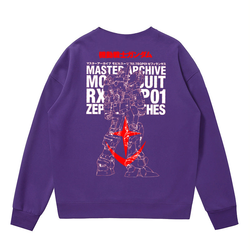 Φορητή φόρμα από καθαρό βαμβάκι Gundam Sketch πουλόβερ