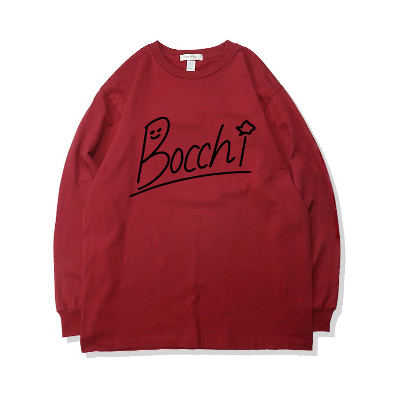 Camiseta de manga larga The Rock de Bocchi de algodón puro