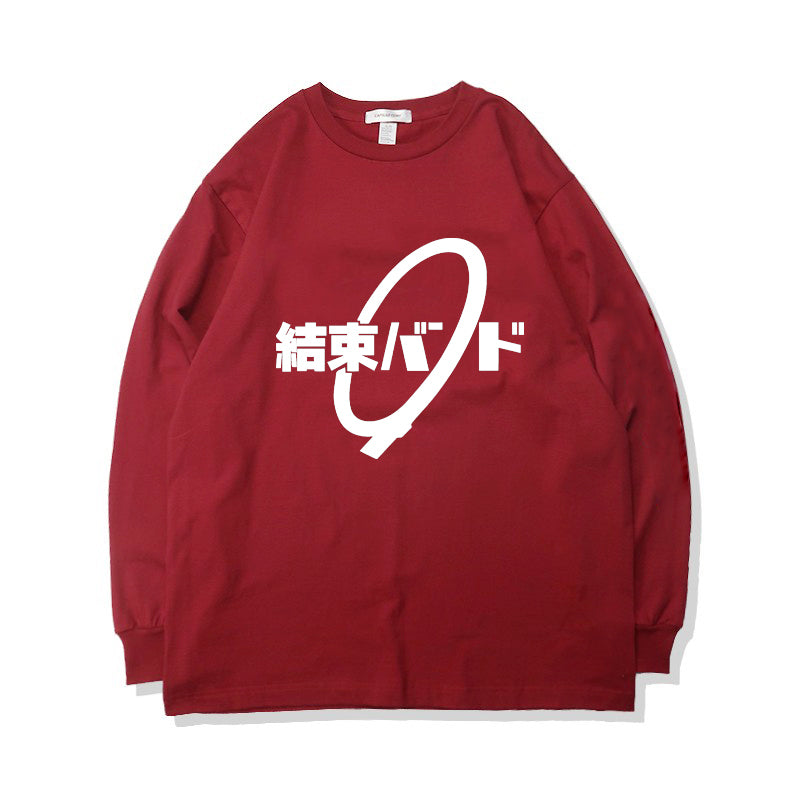 Pure Cotton Bocchi The Rock japansk Kessoku Band langærmet T-shirt