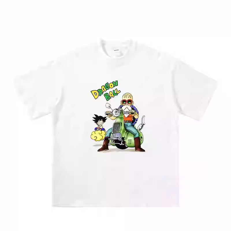 Pure Cotton Dragon Ball Goku & Master Roshi T-shirt