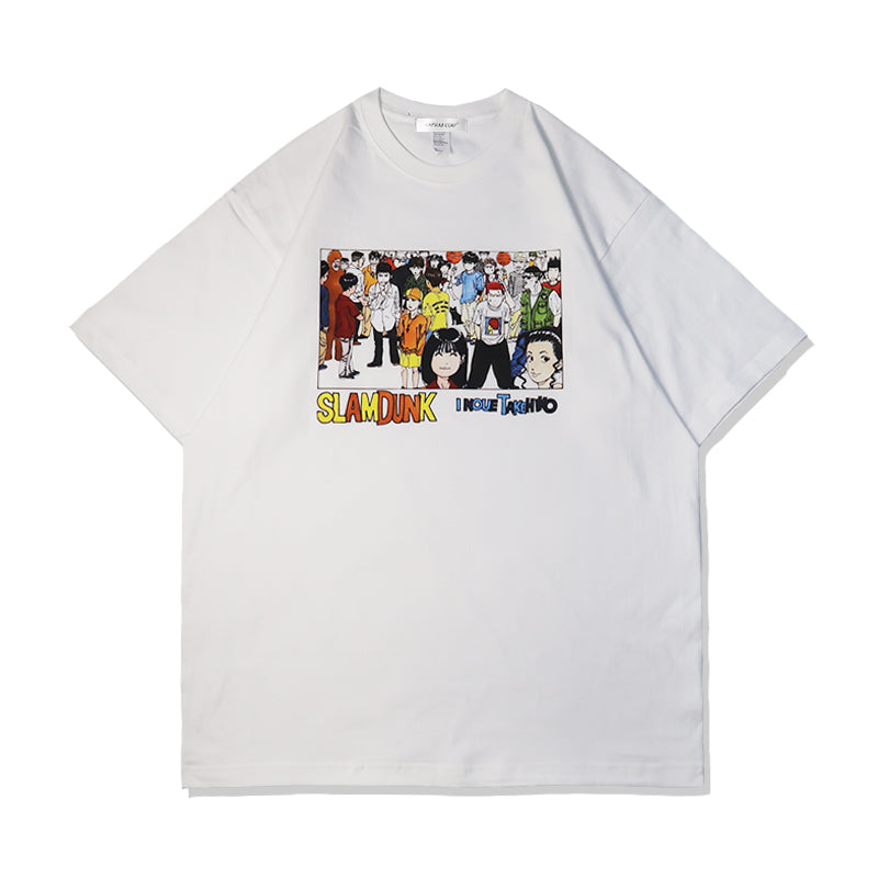 Pure Cotton Slam Dunk Anime T-skjorte