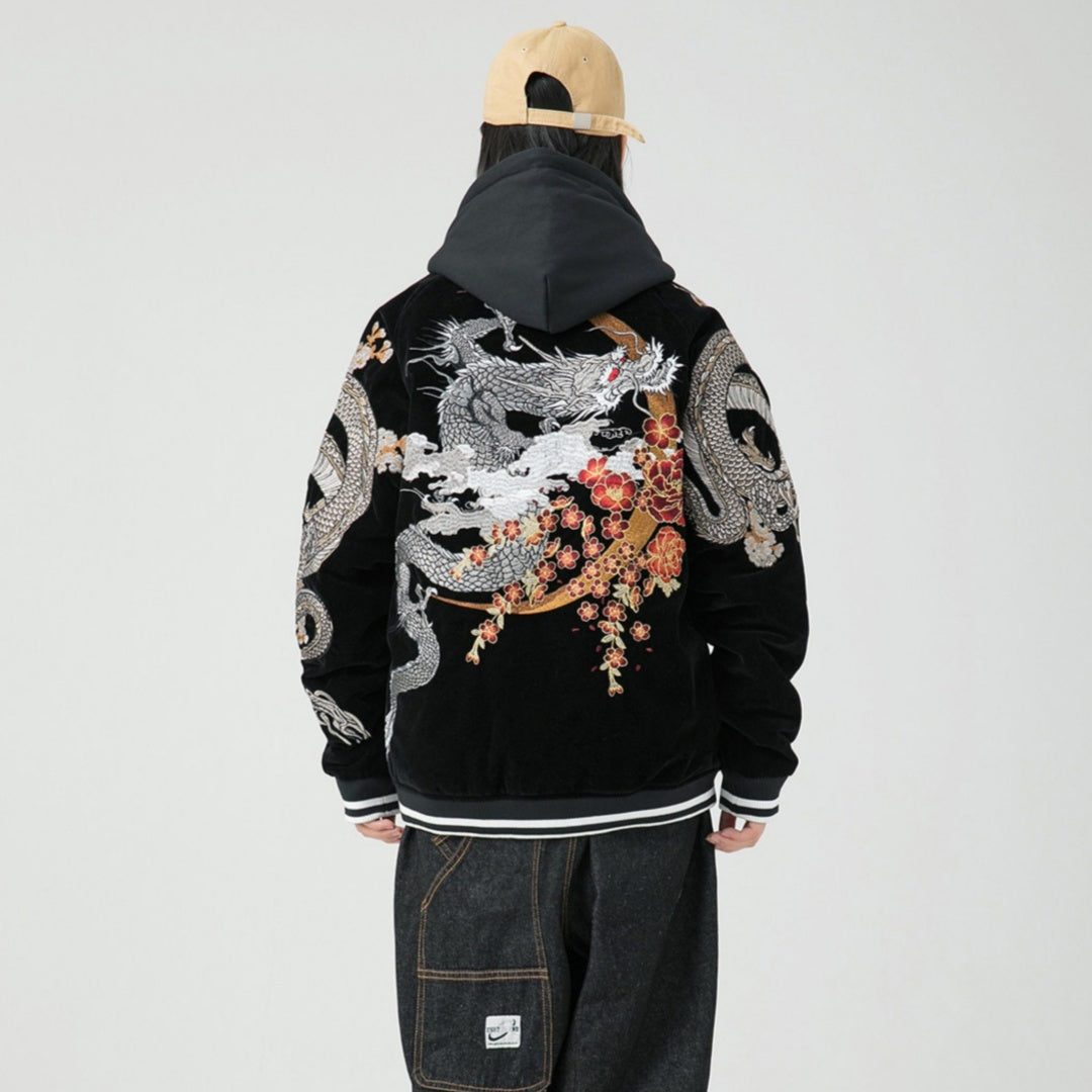 Flying Dragon Velvet Jacket