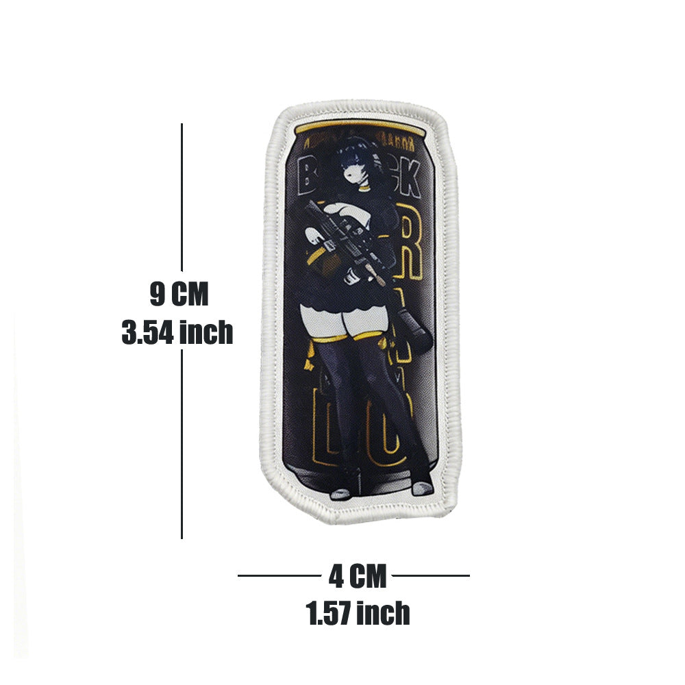 Tactical Girl Drink Can Morale Patch