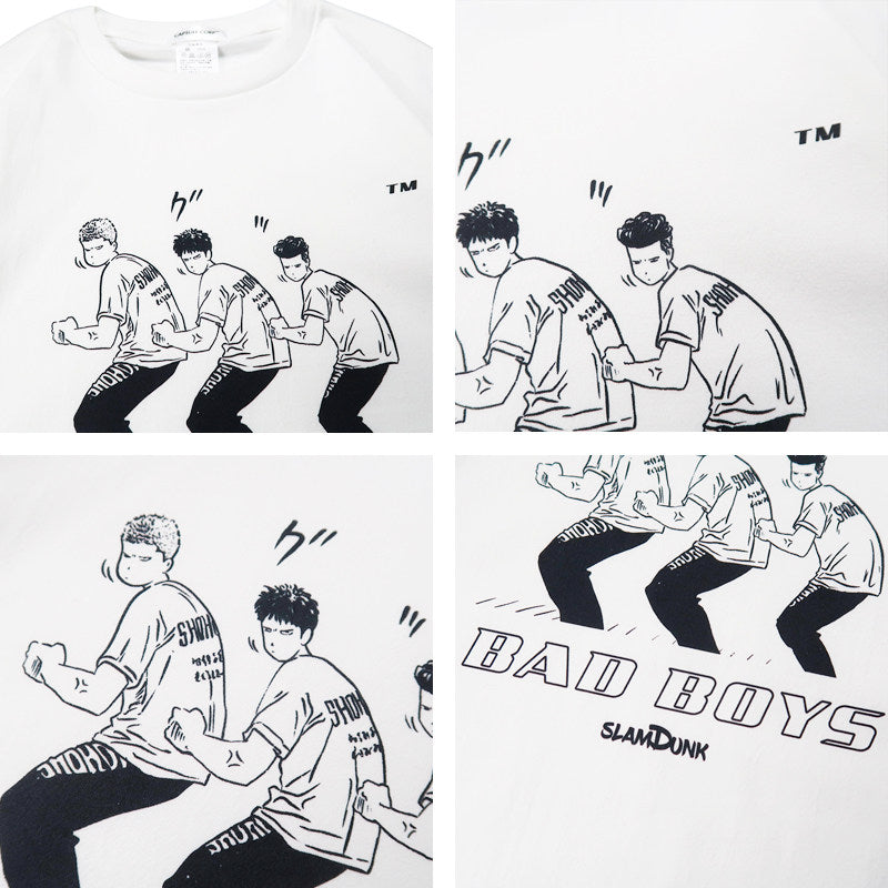 Sommert-skjorte i ren bomull Slam Dunk Manga-stil