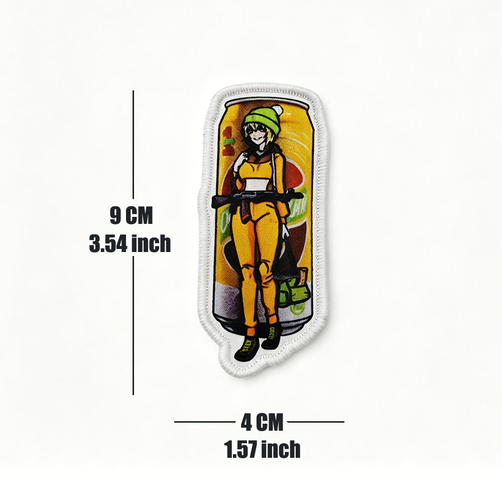 Tactical Girl Drink Can Morale Patch