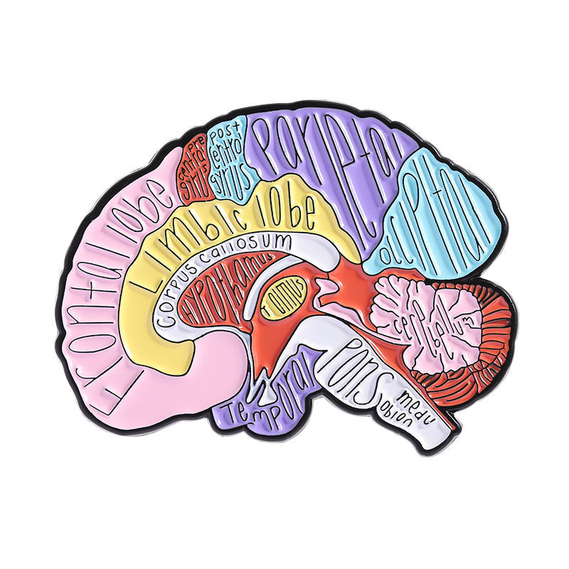 Anatomical Heart Medical Enamel Pins