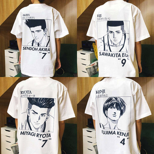 Pure Cotton Slam Dunk Manga Style T-shirt