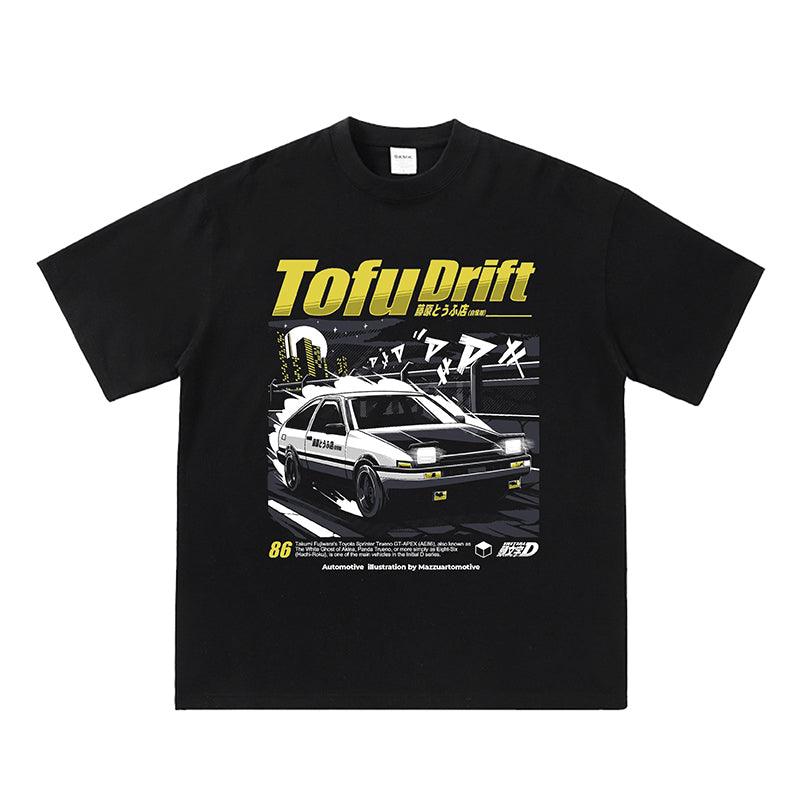 Pure Cotton Initial D Fujiwara Toufu Drift Tshirt