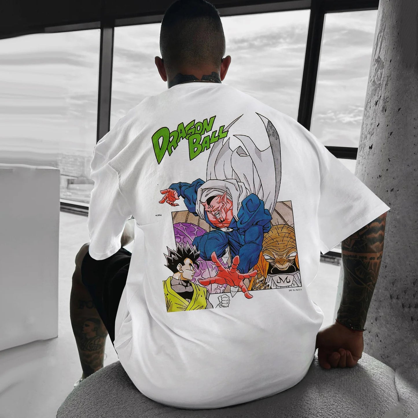 Pure Cotton Dragon Ball Manga Style Plus Size T-shirt