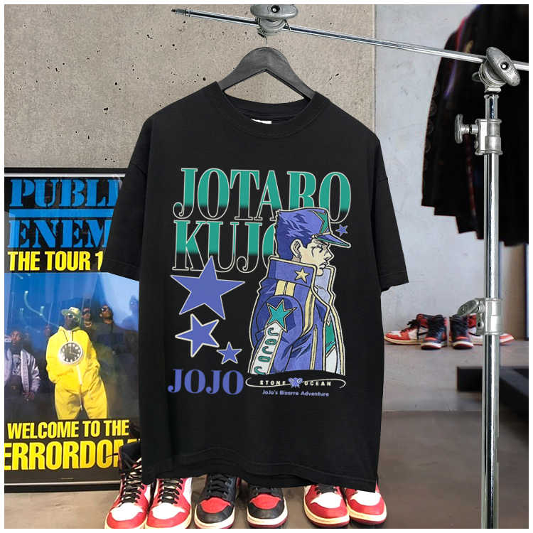 Pure Cotton Jojo’s Bizzare Adventure Jotaro DTG Printed T-shirt