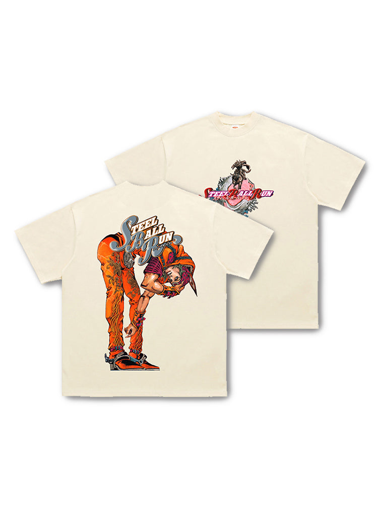 Pure Cotton Jojo’s Bizzare Adventure Steel Ball Run Tshirt