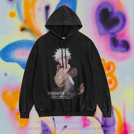 Pure Cotton Jujutsu Kaisen DTG Printed Hoodie