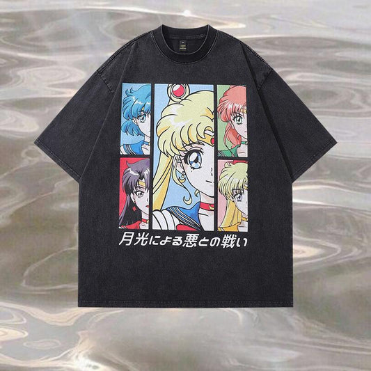 Pure Cotton Sailor Moon DTG Printed T-shirt