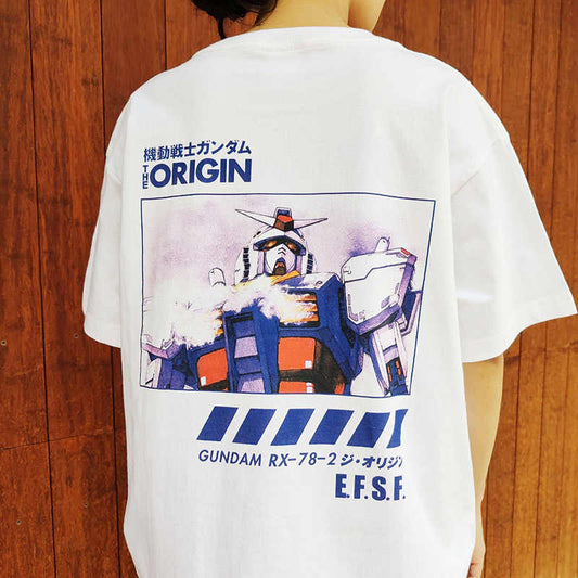 Pure Cotton Mobile Suit Gundam EFSF Summer Tshirt