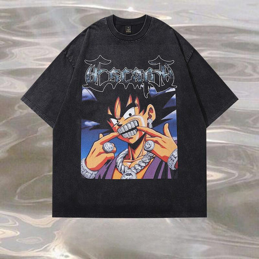 Pure Cotton Dragon Ball Hip Hop Goku DTG Printed T-shirt