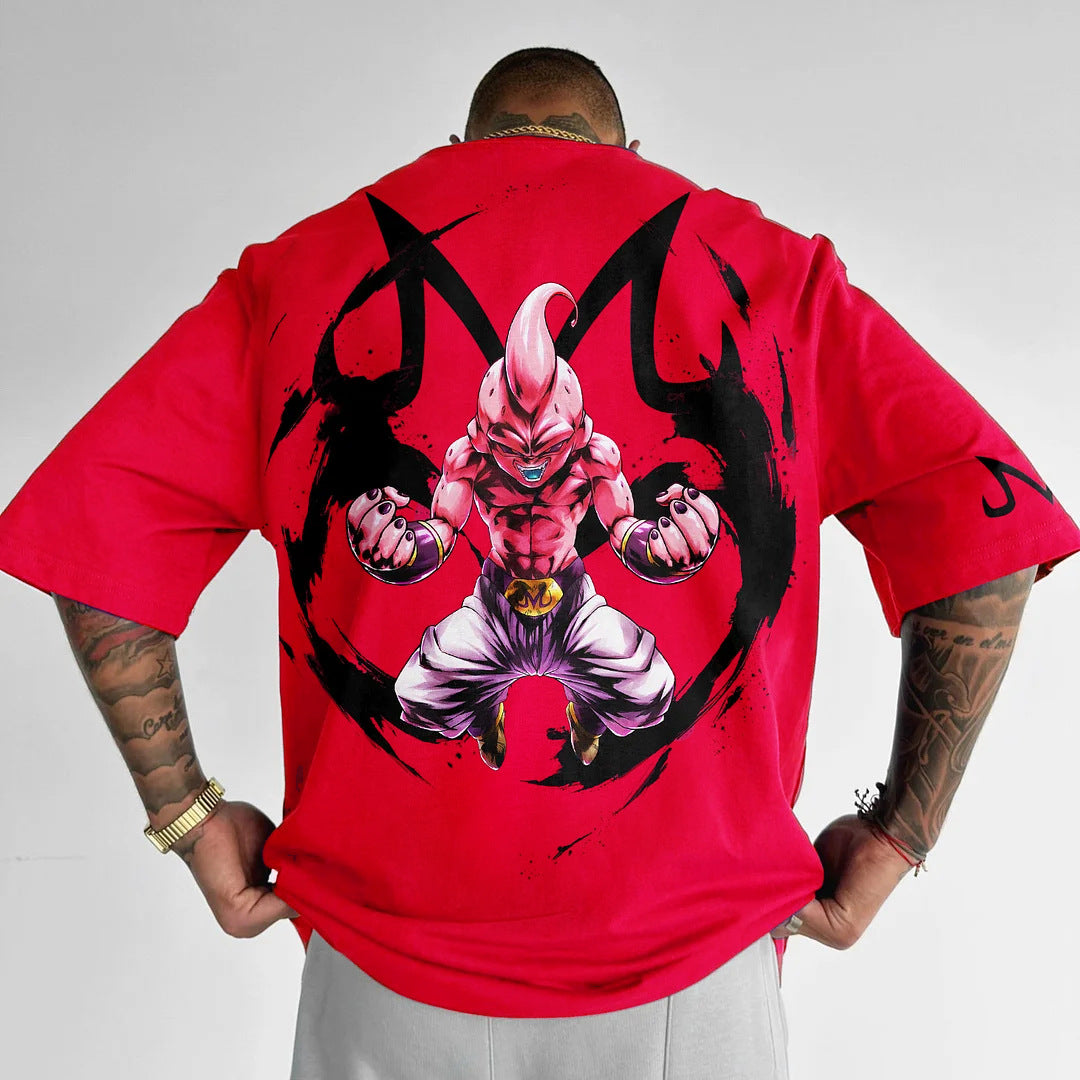 Pure Cotton Dragon Ball Z Buu Cool Plus Size T-shirt