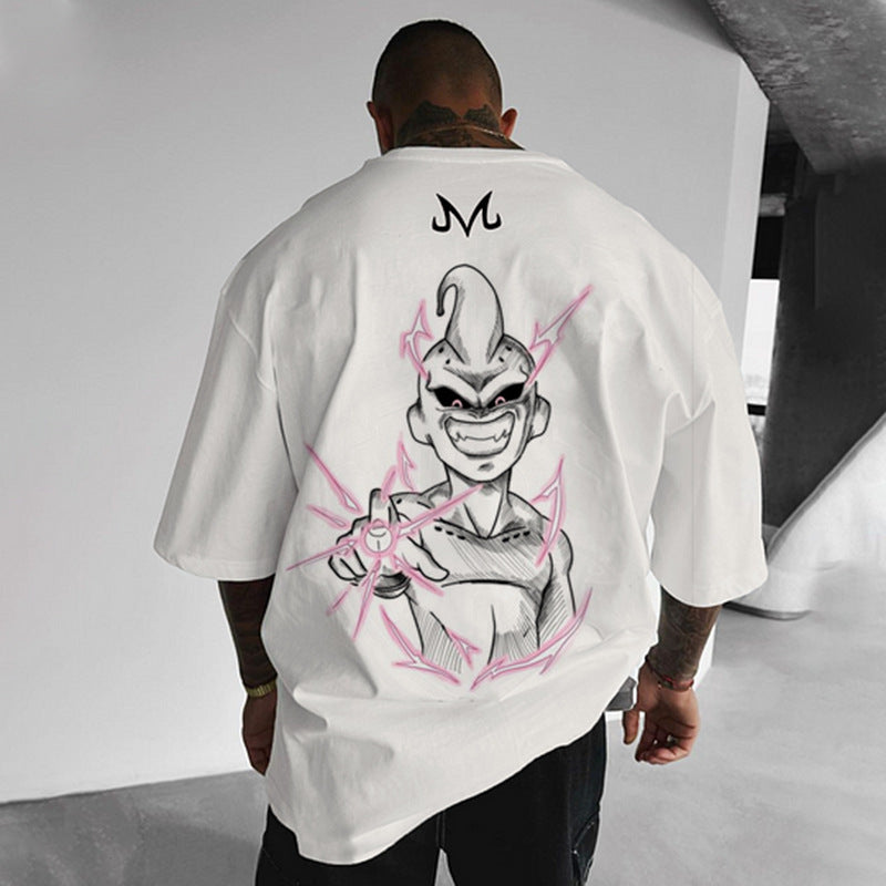 Pure Cotton Dragon Ball Buu Anime Plus Size T-shirt