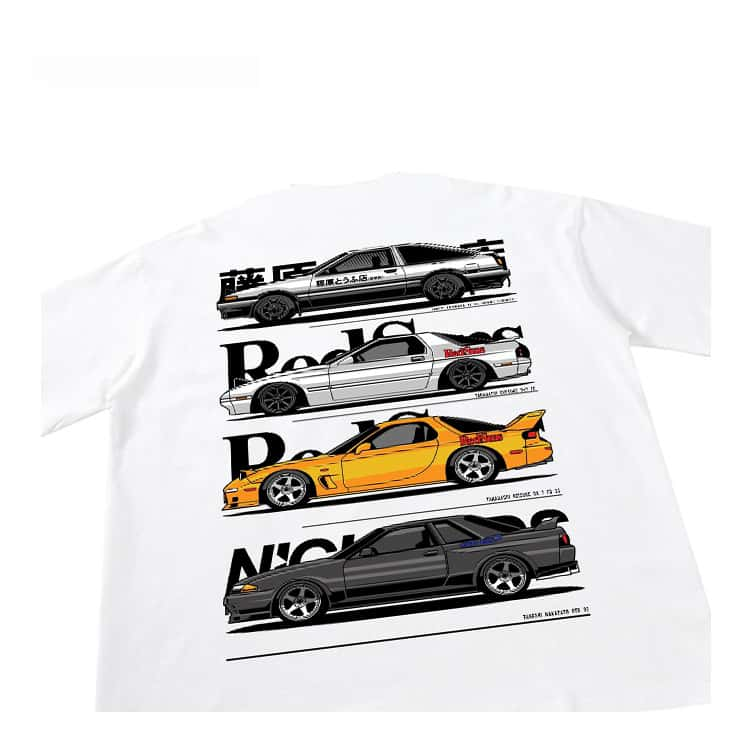 Pure Cotton Initial D Summer Tshirt