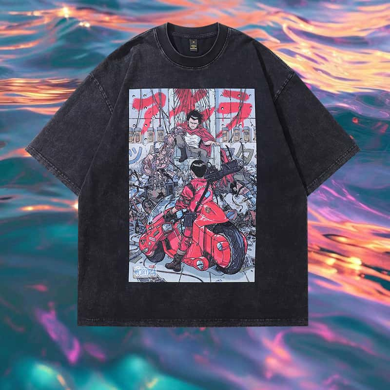 Pure Cotton Akira Cyberpunk DTG Printed T-shirt