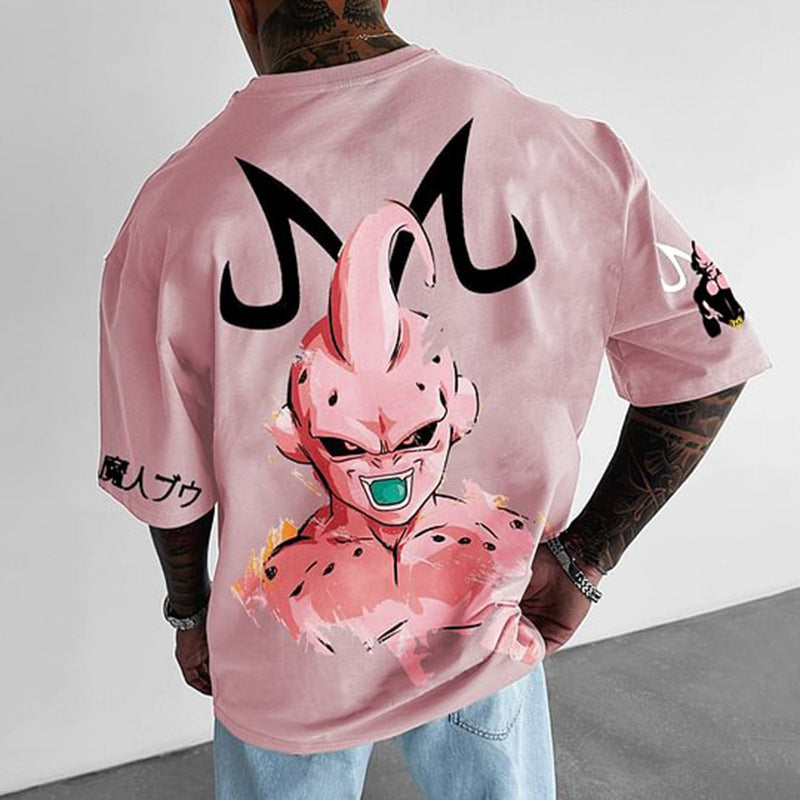 Pure Cotton Dragon Ball Buu Plus Size T-shirt