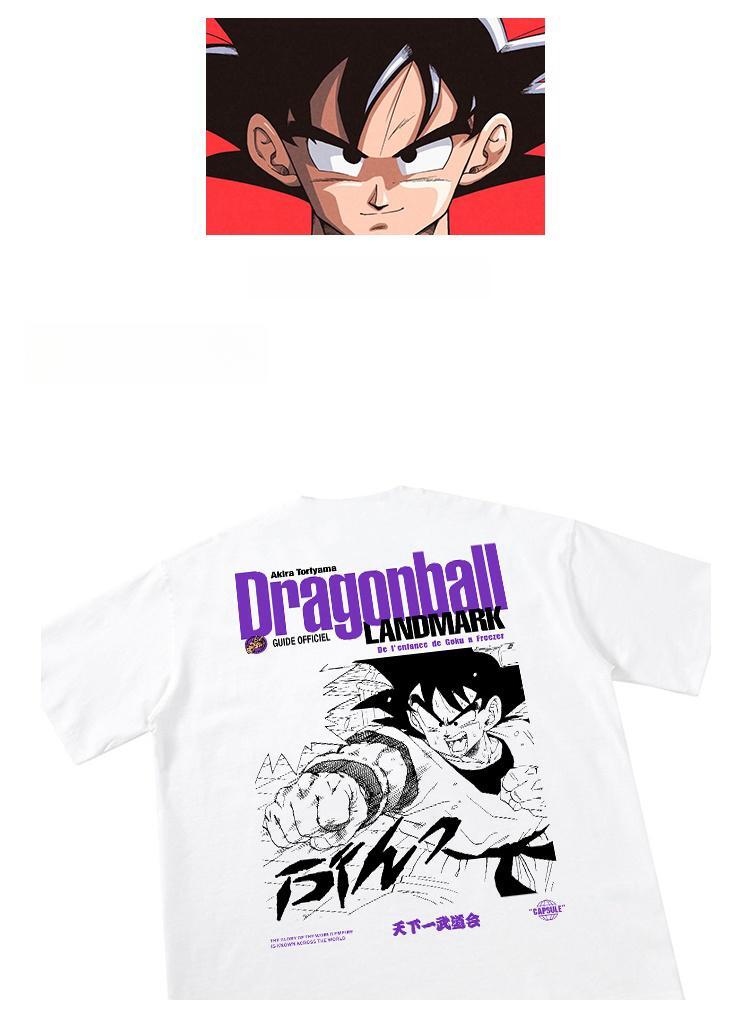 Pure Cotton Dragon Ball Goku Landmark T-Shirt