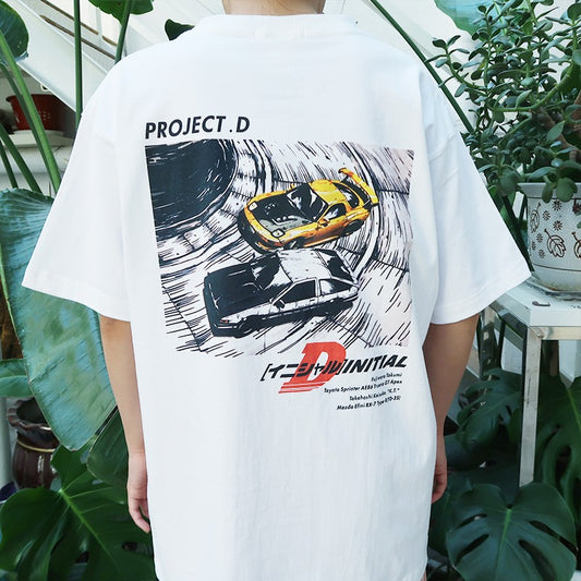 Pure Cotton Initial D Project D Tshirt