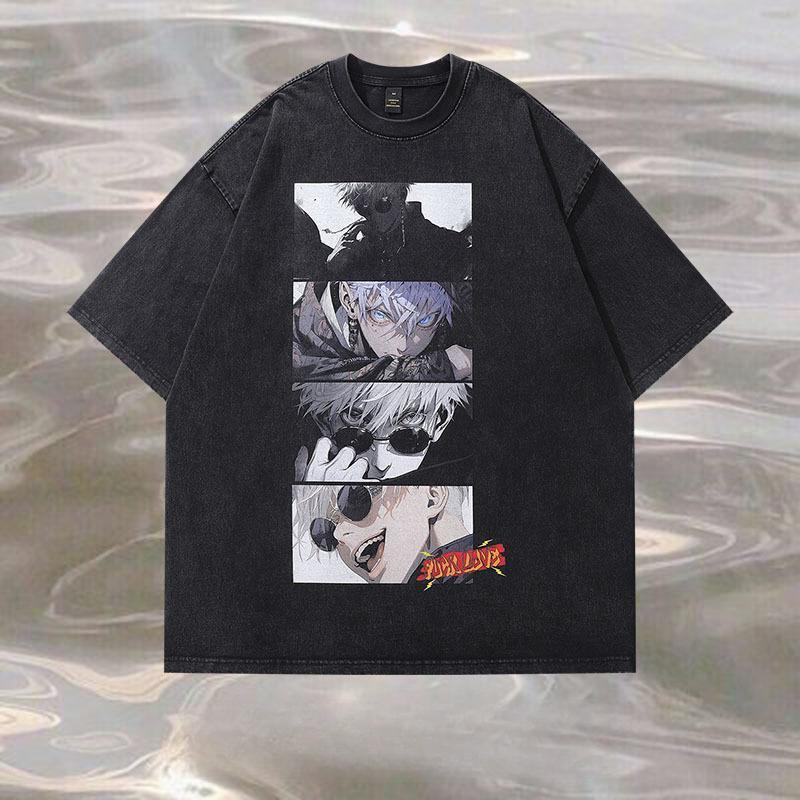 Pure Cotton Jujutsu Kaisen Satoru Gojo Dope DTG Printed T-shirt