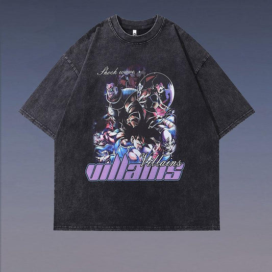 Pure Cotton Dragon Ball Villains DTG Printed T-shirt