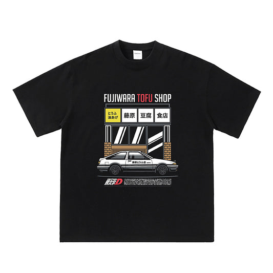 Pure Cotton Initial D Fujiwara Toufu Shop Tshirt