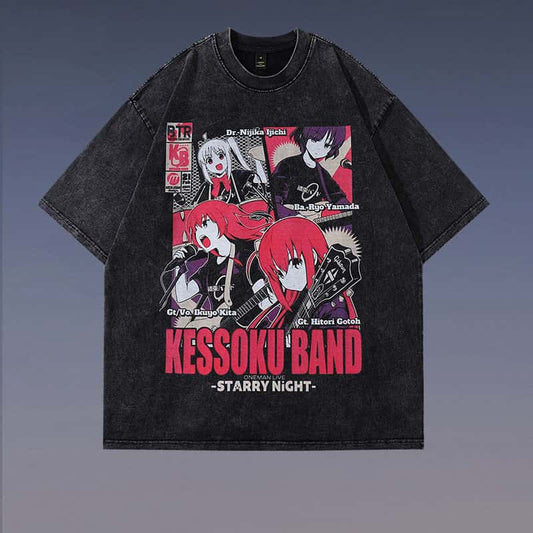 Pure Cotton Bocchi The Rock Kessoku Band DTG PrintedTshirt