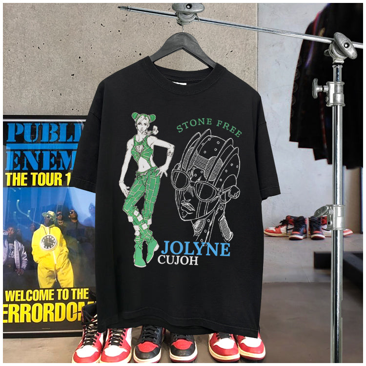 Pure Cotton Jojo’s Bizzare Adventure Jolin DTG Printed T-shirt