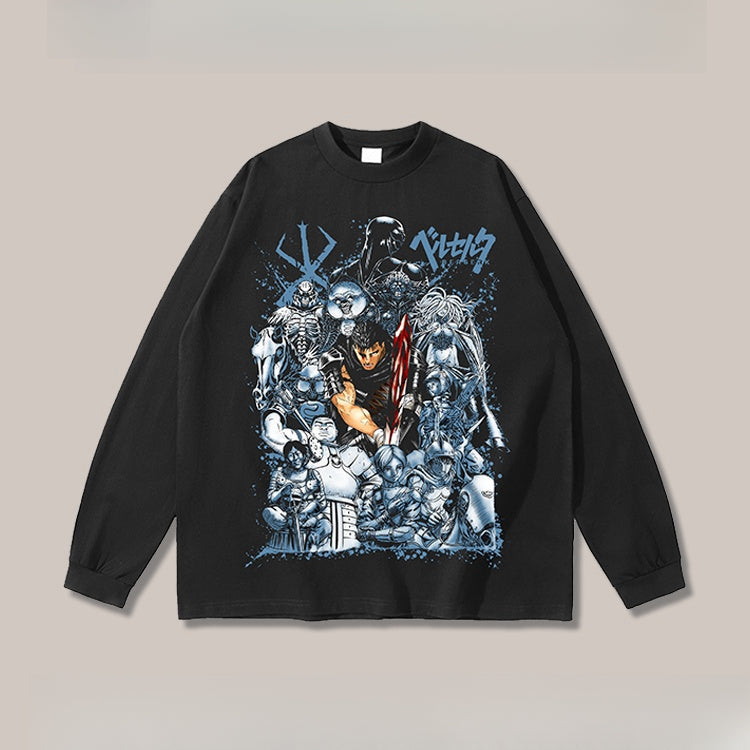 Pure Cotton Berserk Anime Long Sleeve T-Shirt