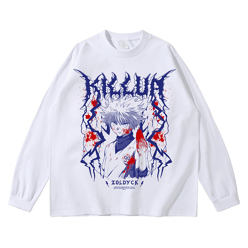 Pure Cotton Hunter X Hunter Killua Zoldyck Long Sleeve T-Shirt