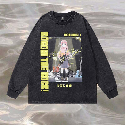 Pure Cotton Bocchi The Rock DTG Printed Long Sleeve T-shirt