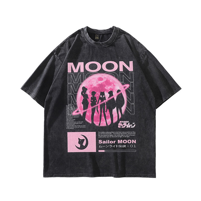 Pure Cotton Sailor Moon DTG Printed T-shirt