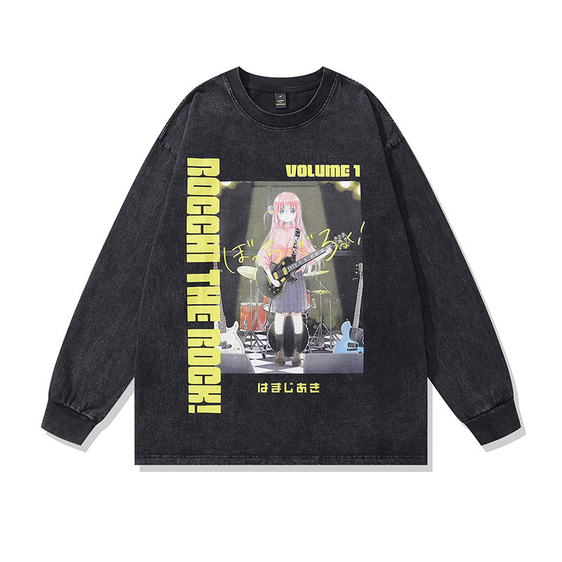 Pure Cotton Bocchi The Rock DTG Printed Long Sleeve T-shirt