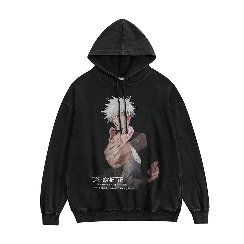 Pure Cotton Jujutsu Kaisen DTG Printed Hoodie