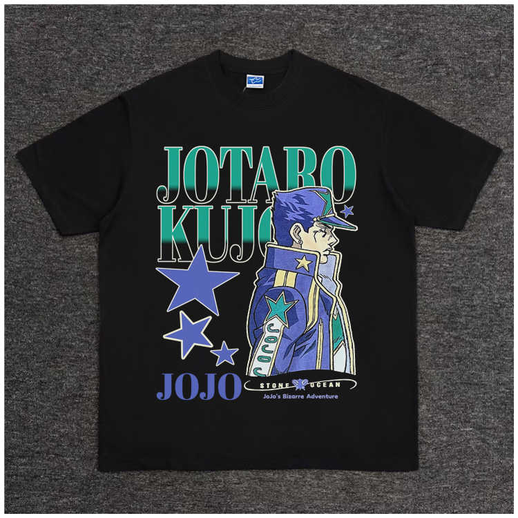 Pure Cotton Jojo’s Bizzare Adventure Jotaro DTG Printed T-shirt