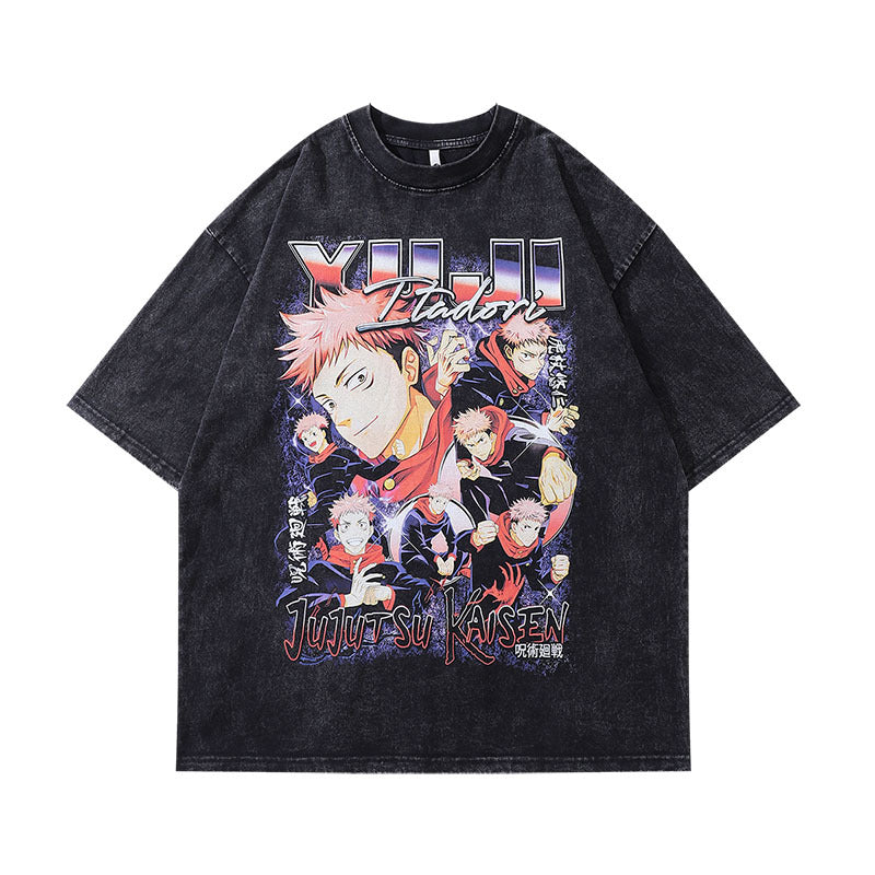 Pure Cotton Jujutsu Kaisen Yuji Itadori DTG Printed Tshirt