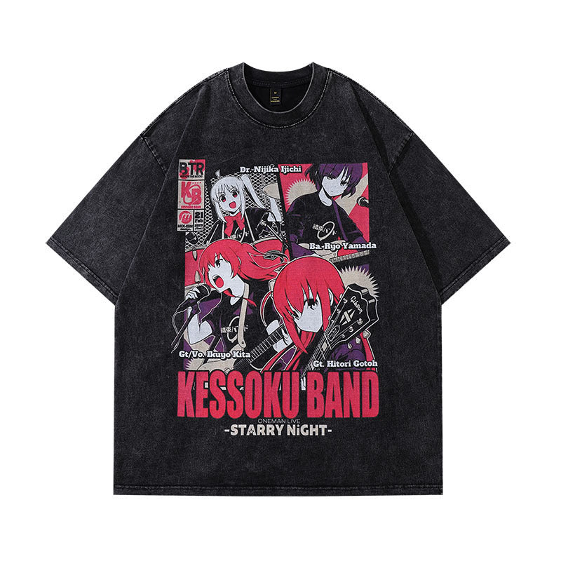 Pure Cotton Bocchi The Rock Kessoku Band DTG PrintedTshirt