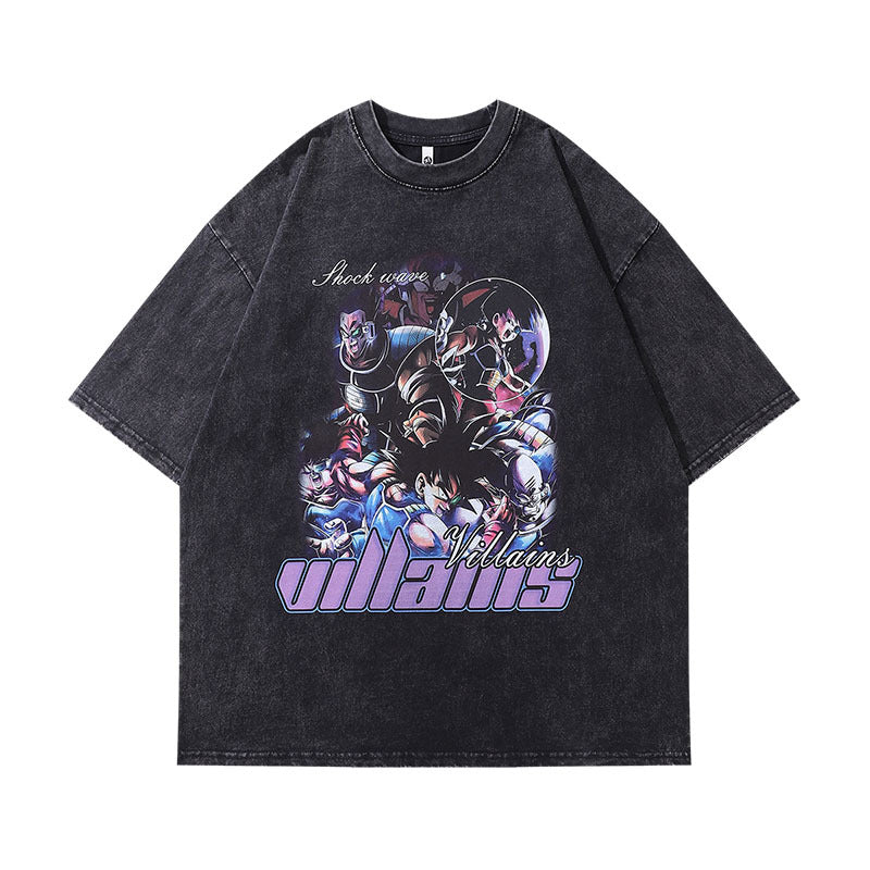 Pure Cotton Dragon Ball Villains DTG Printed T-shirt