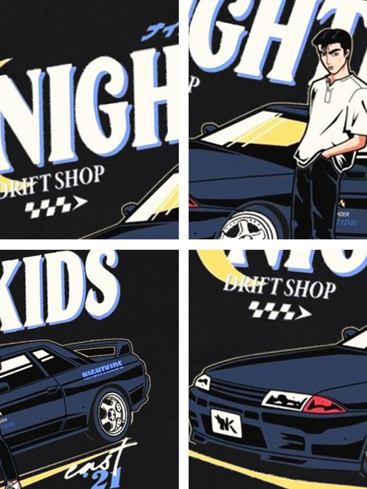 Pure Cotton Initial D Nightkids Tshirt